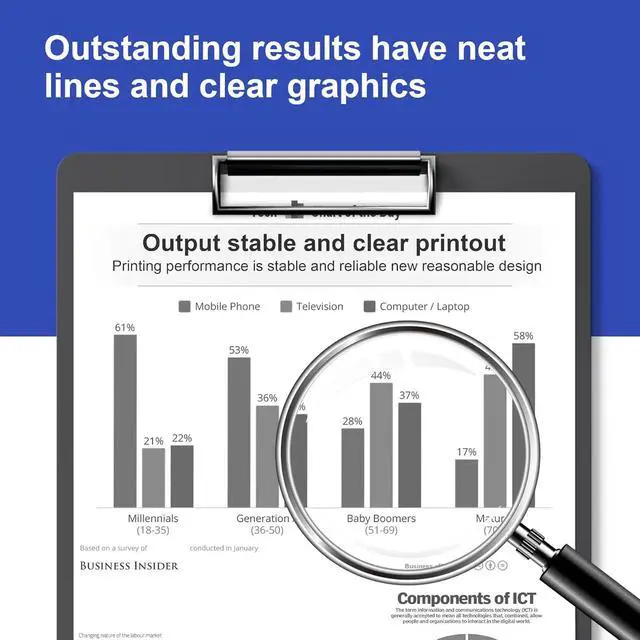 Alt view image 3 of 7 - TN830XL Toner Cartridge (with Chip) Replacement for Brother TN830 TN-830 TN 830XL Toner to use with HL-L2460DW DCP-L2640DW HL-L2405W HL-L2400D HL-L2480DW MFC-L2820DW Printer, High Yield, 2 Black