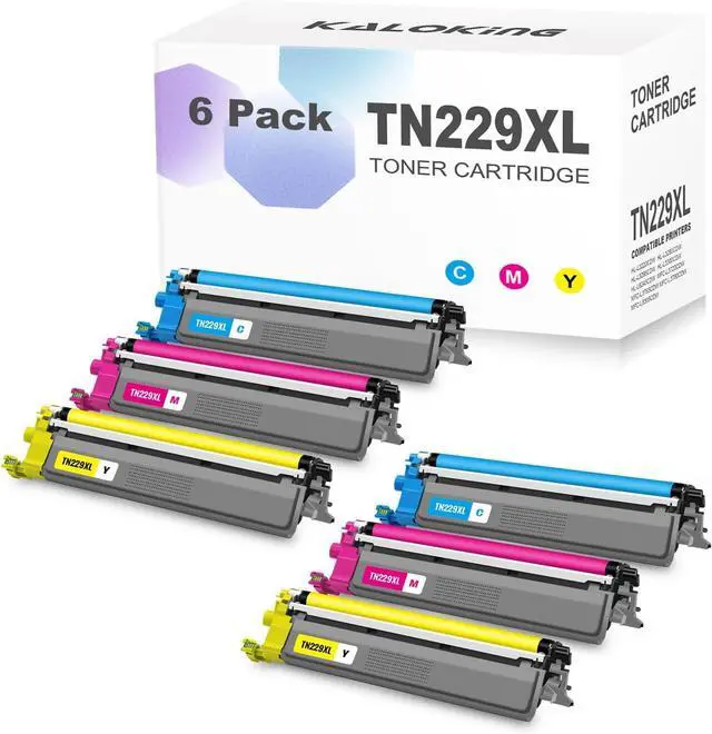 Main image of Remanufactured TN229XL Toner Cartridge Replacement for Brother 229 TN229 TN-229 TN 229XL 229XXL for MFC-L3780CDW HL-L3280CDW MFC-L3720CDW HL-L3220CDW HL-L3300CDW Printer ( 2C/2Y/2M, 6Pack )
