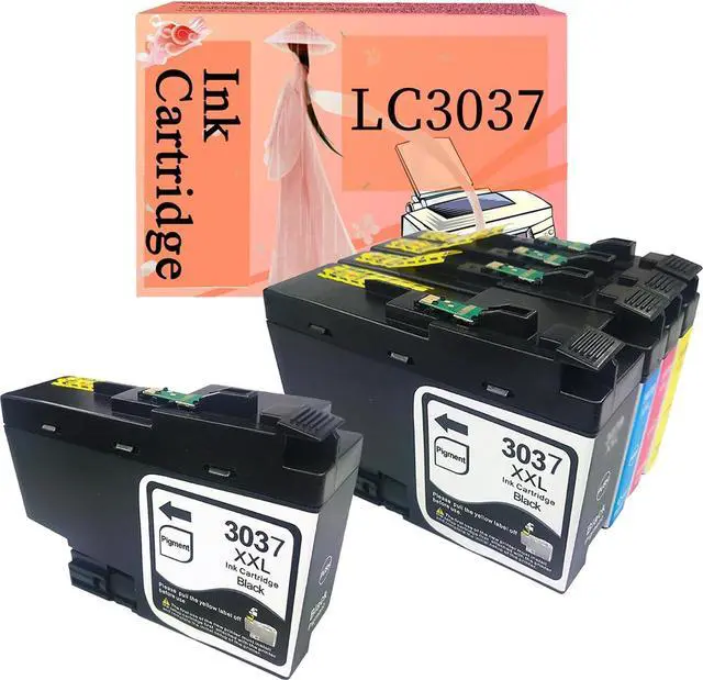 Main image of AOKLEY for Brother 3037 LC3037 Ink-Cartridge Replacement for Compatible Ink Cartridges with MFC J5945DW J6545DW J5845DW J6945DW Printer 1 Set+1 Black