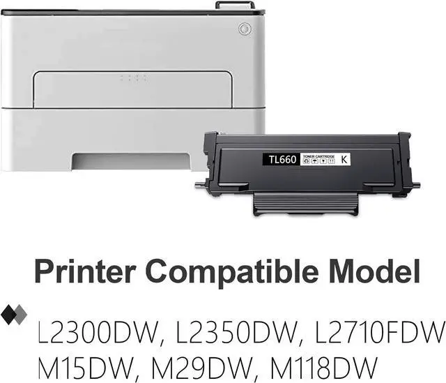 Main image of TL660 TL630 Toner Cartridge (1 Pack, Black) - Lovn Compatible TL-660 TL-630 Toner Cartridge (Up to 3,500 Pages) Replacement for Pantum L2300DW L2350DW L2710FDW M15DW M29DW M118DW Printer