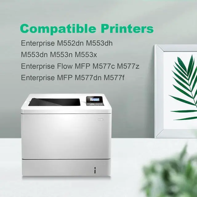 Alt view image 4 of 7 - Remanufactured Toner Cartridge Replacement for HP 508X 508A CF360X for Enterprise M552dn M553dh M553n Enterprise Flow MFP M577c M577z Enterprise MFP M577dn M577f Printers(2 Black)