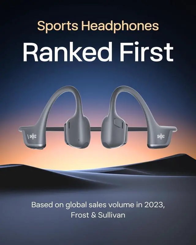 Alt view image 3 of 7 - SHOKZ OpenRun Pro 2 - Open-Ear, Bone Conduction Sport Workout Headphones - Black