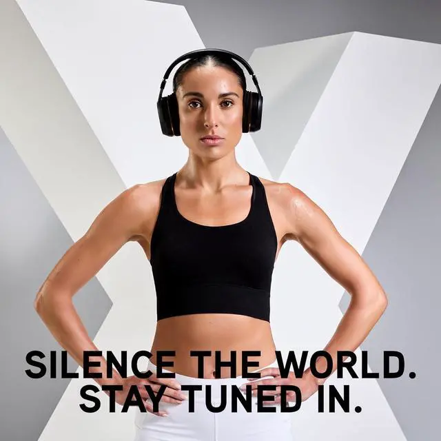 Alt view image 3 of 7 - BlueAnt Pump X - The Gym Headphones | White/Gold | Sports Headphones | Cushioned & Cooling Ear Pads | (ANC) Active Noise Cancelling/Advanced Transparency | Wireless | Up to 58hr Play Time