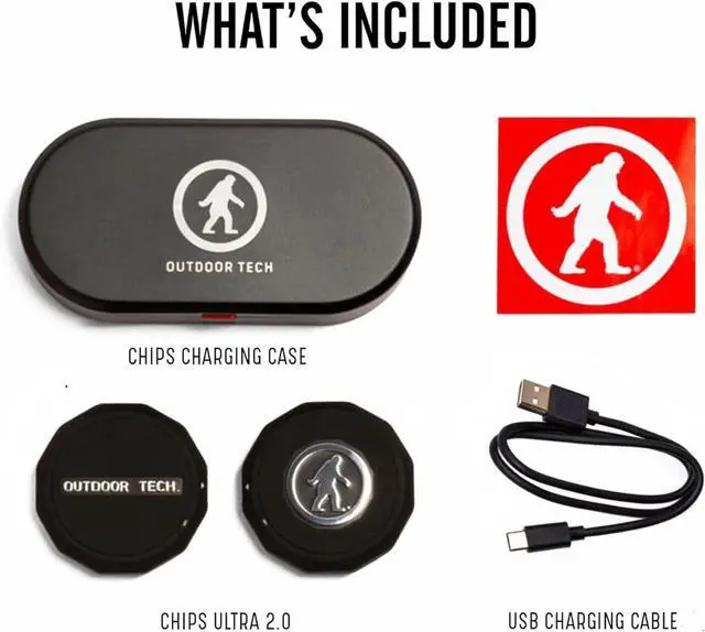 Alt view image 2 of 7 - Outdoor Tech - Chips Ultra 2.0 Headphones - True-Wireless Bluetooth Helmet Speakers for Skiing Snowboarding Biking and Power Sports