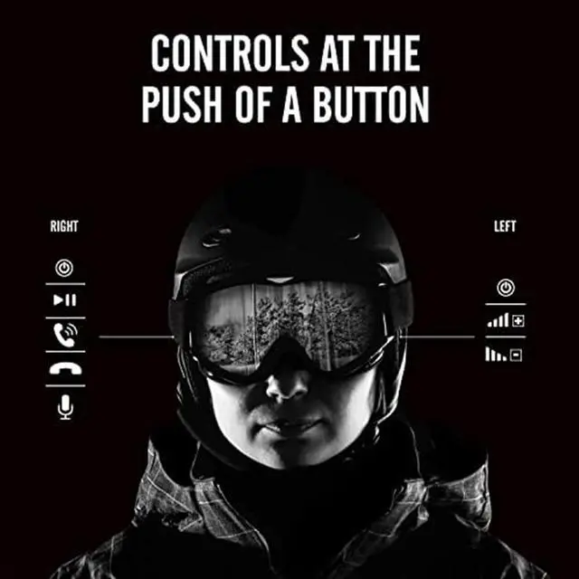 Alt view image 7 of 7 - Outdoor Tech - Chips Ultra 2.0 Headphones - True-Wireless Bluetooth Helmet Speakers for Skiing Snowboarding Biking and Power Sports