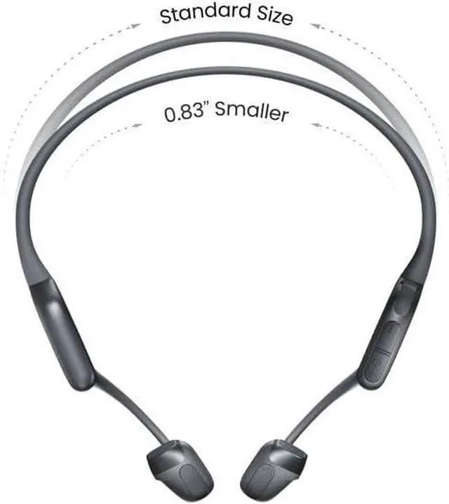 Alt view image 2 of 4 - SHOKZ OpenRun Pro 2 Mini - Open-Ear, Bone Conduction Sport Workout Headphones - Black
