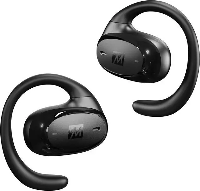 Alt view image 2 of 7 - MEE audio AirHooks Pro True Wireless Open Ear Sports Headphones Bluetooth Earbuds - Comfortable Sweatproof Non-Isolating Headset Earphones for Safer Workouts & Running