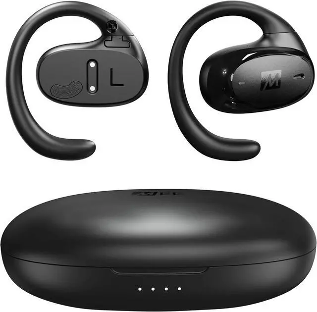 Alt view image 4 of 7 - MEE audio AirHooks Pro True Wireless Open Ear Sports Headphones Bluetooth Earbuds - Comfortable Sweatproof Non-Isolating Headset Earphones for Safer Workouts & Running