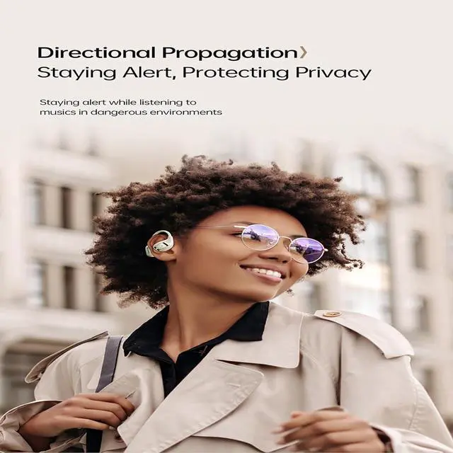 Alt view image 7 of 7 - AWEI Wireless Over Ear Earbuds Bluetooth Headphones 48hrs Play Back Sport Earphones IPX4 Waterproof Over-Ear Buds with Earhooks Built-in Mic Headset for Workout Suitable for TV,Mobile,Phones Beige