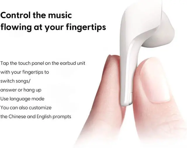 Alt view image 3 of 7 - Sabbat JetPods Wireless Bluetooth 5.2 Headset Earbuds 2023 Sound Quality in-Ear Sports Headphones for iPhone Samsung iPad Android (Ivory White)