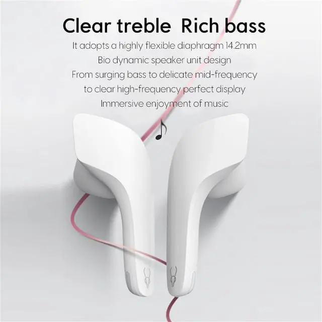 Alt view image 7 of 7 - Sabbat JetPods Wireless Bluetooth 5.2 Headset Earbuds 2023 Sound Quality in-Ear Sports Headphones for iPhone Samsung iPad Android (Ivory White)