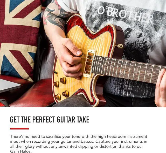 Alt view image 7 of 7 - Audio-Technica ATH-M40x Professional Studio Monitor Headphone, Black, 90 Degree Swiveling Earcups & Focusrite Scarlett Solo (3rd Gen) USB Audio Interface with Pro Tools | First