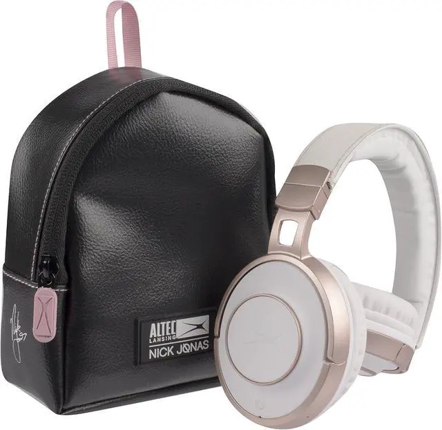 Alt view image 7 of 7 - Altec Lansing NJHP-2-RG Nick Jonas Collaboration Bluetooth Touch Over-Ear Headphones