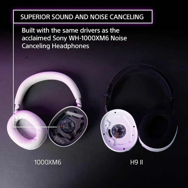 Alt view image 3 of 7 - INZONE H9 II Wireless Noise Cancelling Gaming Headset, Black