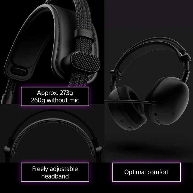 Alt view image 4 of 7 - INZONE H9 II Wireless Noise Cancelling Gaming Headset, Black
