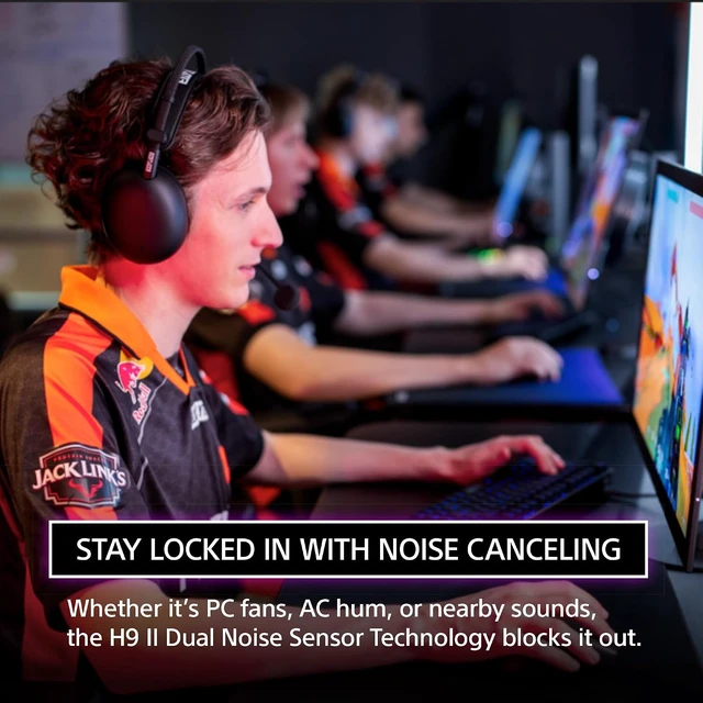 Alt view image 6 of 7 - INZONE H9 II Wireless Noise Cancelling Gaming Headset, Black