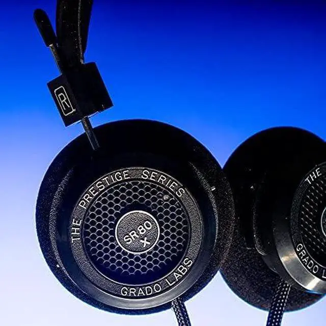 Alt view image 4 of 5 - GRADO SR80x Prestige Series Open-Back Wired Headphones  Enhanced X Drivers, Lightweight Design, Assembled in Brooklyn, NY USA
