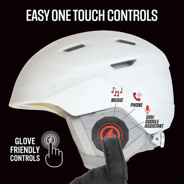 Alt view image 3 of 7 - Outdoor Tech - Chips XV Bluetooth Helmet Speakers - Universal Wireless Helmet Headphones for Ski - Snowboard - Bike - Powersports - Helmets