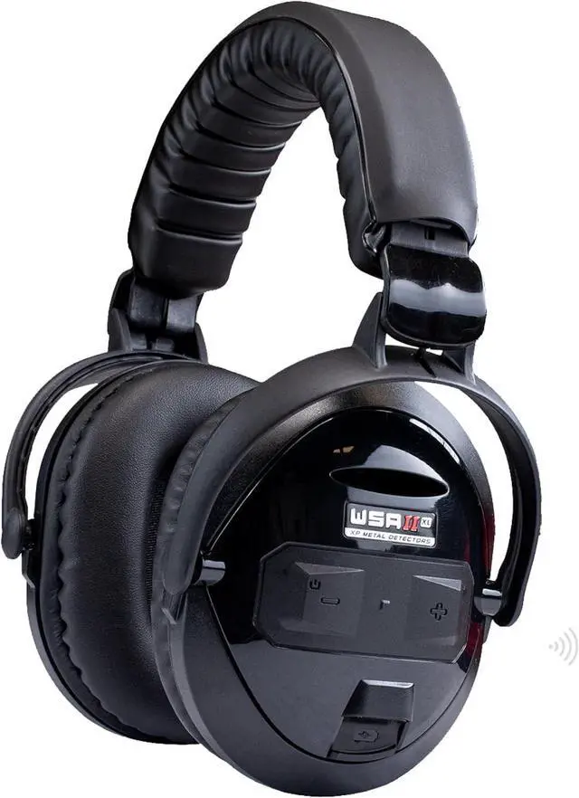 Main image of XP METAL DETECTORS WSAII-XL Wireless Headphones for Deus II, Comfortable and Easy to Carry with Their Compact Design, Rainproof (IP68 3ft deep), Great for Noisy Environment