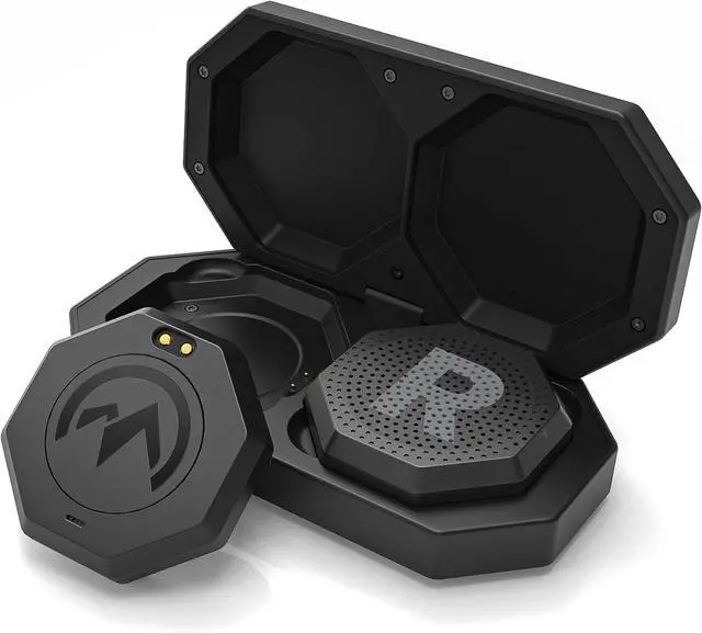 Main image of OutdoorMaster Update Ski Helmet Headphones, True Wireless Bluetooth with Charging Case, Drop-in Headphones HD Speaker Chip Compatible with All Audio Ready Snowboard Helmets-Pure Black