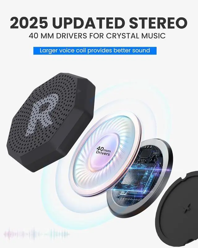 Alt view image 4 of 7 - OutdoorMaster Update Ski Helmet Headphones, True Wireless Bluetooth with Charging Case, Drop-in Headphones HD Speaker Chip Compatible with All Audio Ready Snowboard Helmets-Pure Black