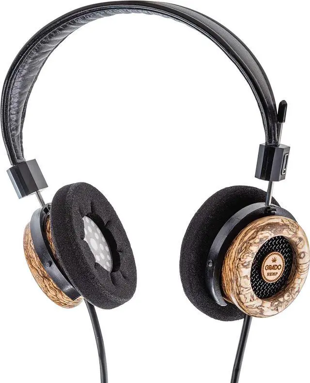 Main image of GRADO Hemp Headphones  Open-Back Wired Over-Ear Headphones  Maple & Hemp Wood Housing  44mm Drivers  Hand-Assembled in Brooklyn for Warm, Detailed Sound