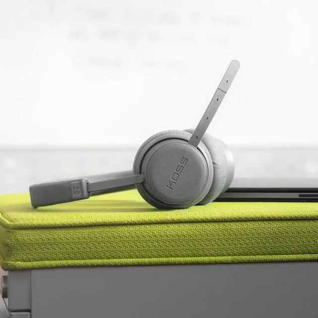 Alt view image 7 of 7 - Koss CS340BT QZ Wireless Bluetooth On-Ear Communication Headset, Active Noise Cancellation, On-Board Controls, Black