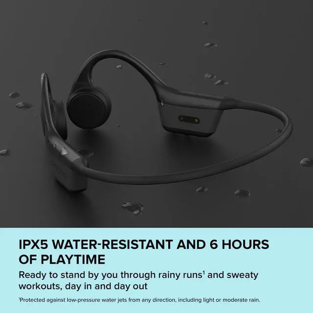 Alt view image 5 of 6 - Creative Outlier Free Mini Wireless Bone Conduction Headphones with Bluetooth 5.3, IPX5 Sweat and Water Splash Resistance, Multipoint Connectivity, Up to 6 Hours of Battery Life, Built-in Mic