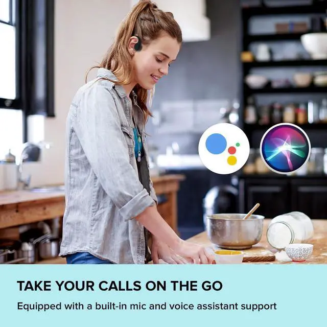 Alt view image 6 of 6 - Creative Outlier Free Mini Wireless Bone Conduction Headphones with Bluetooth 5.3, IPX5 Sweat and Water Splash Resistance, Multipoint Connectivity, Up to 6 Hours of Battery Life, Built-in Mic