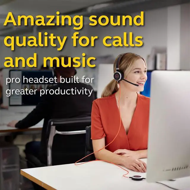 Alt view image 2 of 5 - Jabra Evolve 40 MS Mono USB-C Wired Headset