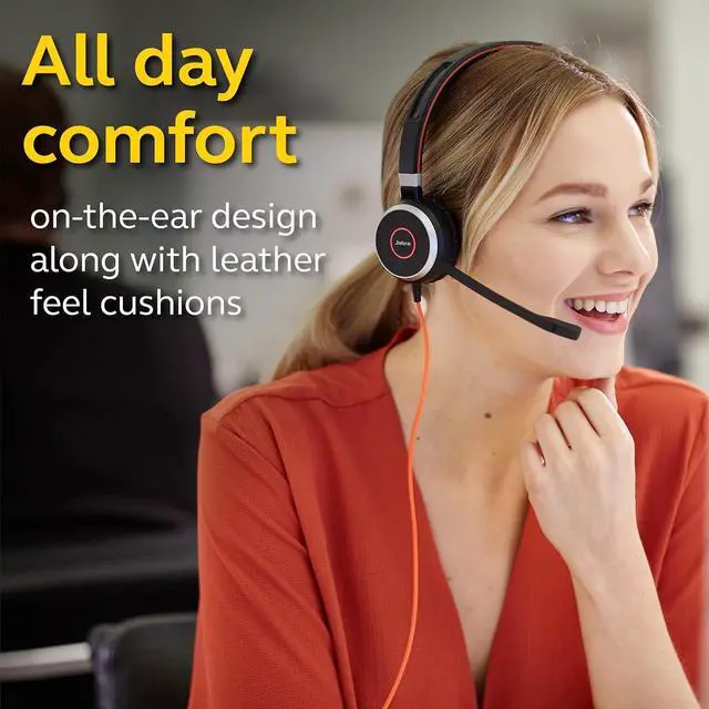 Alt view image 4 of 5 - Jabra Evolve 40 MS Mono USB-C Wired Headset