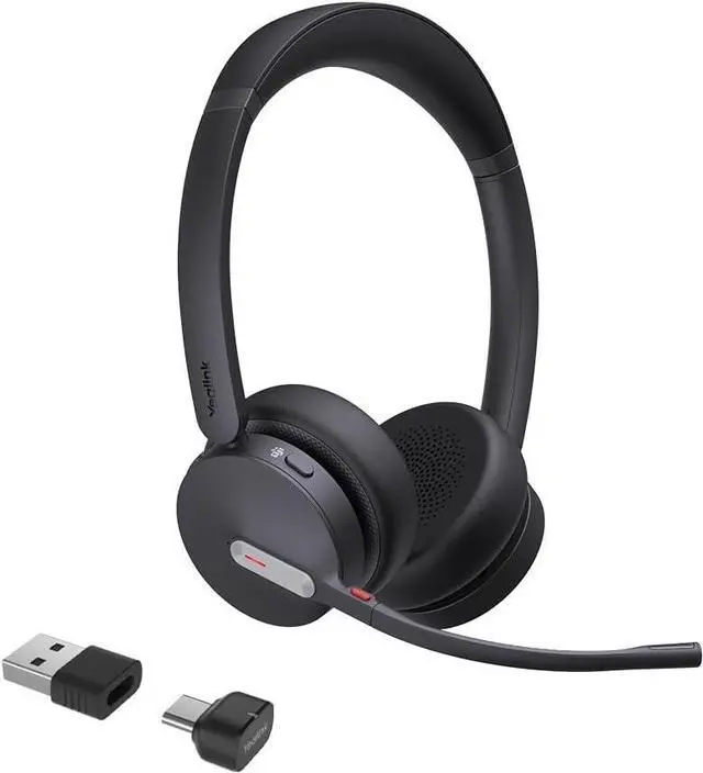 Main image of Yealink BH70 Dual Wireless Bluetooth Headset with Mic for Work, Teams Certified, up to 35h Talk Time, 147g All-Day Wearing Comfort, USB-C/A