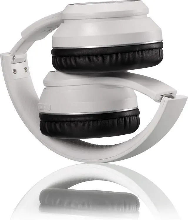 Alt view image 4 of 7 - Bresser Bluetooth Over-Ear Headphones for Gaming or Phone with Built-in Microphone, 3.5 Jack Connection and Up to 8 Hours Runtime, White
