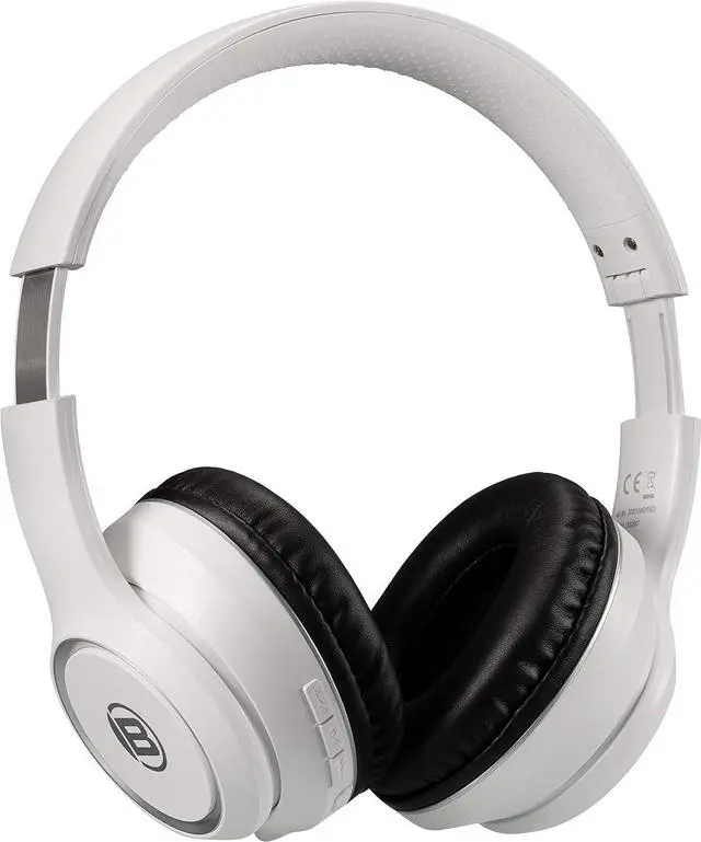 Alt view image 5 of 7 - Bresser Bluetooth Over-Ear Headphones for Gaming or Phone with Built-in Microphone, 3.5 Jack Connection and Up to 8 Hours Runtime, White
