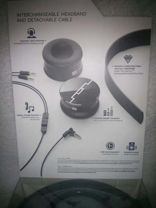 Alt view image 6 of 7 - SOL REPUBLIC Test Headphones The Tracks Headphones,One Size,Black