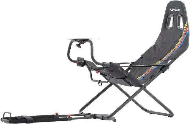 Alt view image 3 of 3 - Playseat Challenge Sim Racing Cockpit | Foldable & Adjustable | For High Performance Sim Racing  Anywhere, Anytime| Supports all Steering Wheels & Pedals | For PC and Console | Nascar edition