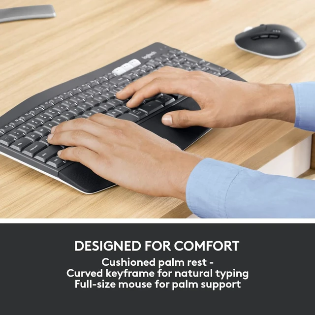 Alt view image 3 of 7 - MK850 Performance Wireless Keyboard & Mouse Combo (Graphite)