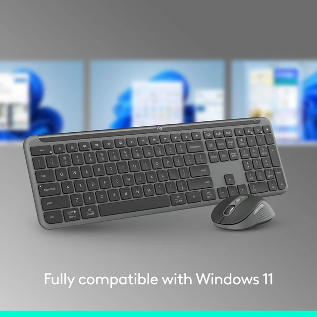 Alt view image 5 of 7 - Signature Slim Wireless Keyboard and Mouse Combo MK955-OFF WHITE-US-2.4GHZ/BT-N/A-CAN-215