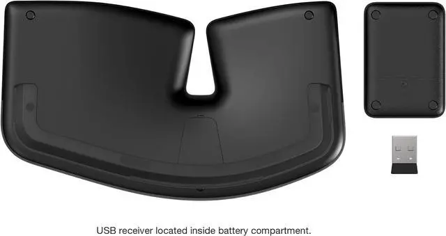 Alt view image 6 of 7 - Incase Sculpt Ergonomic Keyboard  Designed by Microsoft  Split Keyset Design, Palm Rest, Contoured Layout, One-Touch Windows Button, AES 128-Bit Encryption, Includes Separate Number Pad  Black