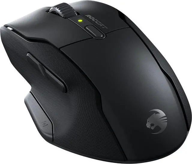 Alt view image 2 of 7 - ROCCAT Kone Air - Wireless Ergonomic Gaming Mouse With 800-hour Battery Life, 19K DPI Optical Sensor, Double-Injected Rubber Side Grips, Programmable Button Design & Titan Optical Switches - Black