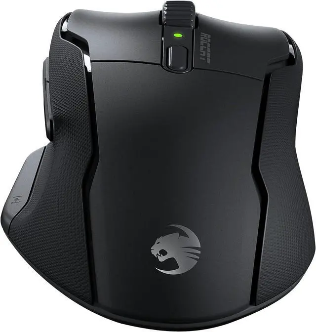 Alt view image 5 of 7 - ROCCAT Kone Air - Wireless Ergonomic Gaming Mouse With 800-hour Battery Life, 19K DPI Optical Sensor, Double-Injected Rubber Side Grips, Programmable Button Design & Titan Optical Switches - Black