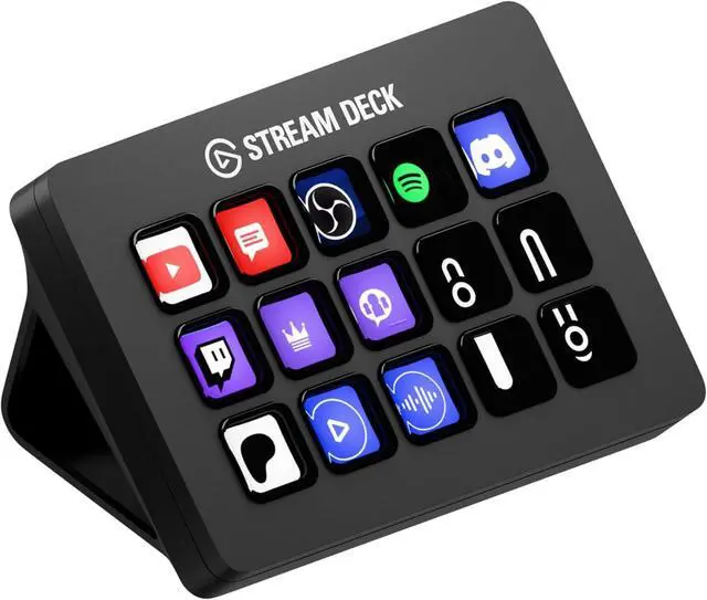 Main image of Elgato Stream Deck MK.2  Studio Controller, 15 macro keys, trigger actions in apps and software like OBS, Twitch, YouTube and more, works with Mac and PC