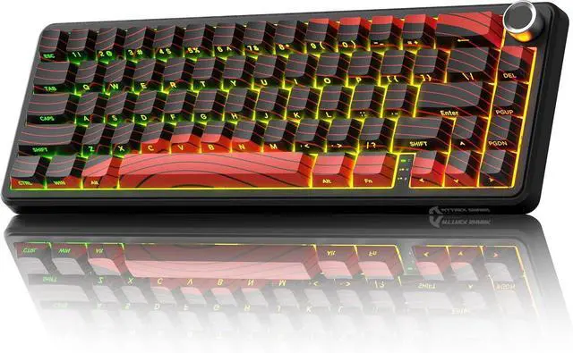 Main image of ATTACK SHARK X65PRO HE Rapid Trigger Wireless Gaming Keyboard, 0.01mm RT Accuracy 8KHz Polling Rate Wired Keyboard with Magnetic Switch, Tri-Mode, Adjustable Actuation, RGB Lighting for PC/Mac/Gamer