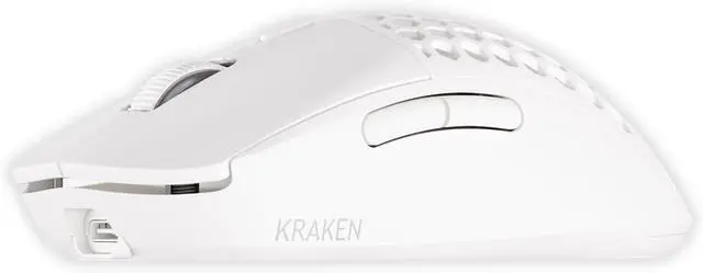 Main image of Kraken AERO - Superlight Wireless Gaming Mouse, Ultra-Lightweight, LAG-Free Wireless, Dual-Mode (2.4Ghz + Wired) Symmetrical, 26,000 DPI, PAW3395 Compatible with PC/MAC (White)