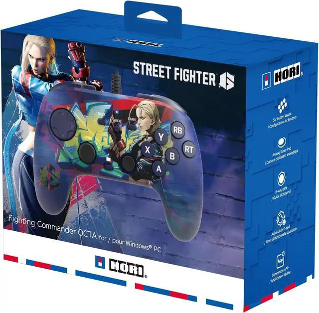 Alt view image 5 of 5 - HORI Fighting Commander OCTA (Street Fighter 6 Cammy Edition) for Windows PC - Tournament Grade Wired Fightpad Officially Licensed by Capcom
