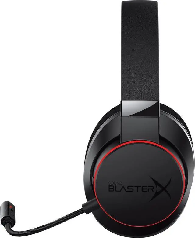 Alt view image 2 of 7 - Sound BlasterX H6 USB Gaming Headset with 7.1 Virtual Surround Sound, Memory Foam Fabric Earpads, Hardware EQ Modes, Ambient Monitoring and RGB Lighting for PS4, Xbox One, Nintendo Switch, and PC