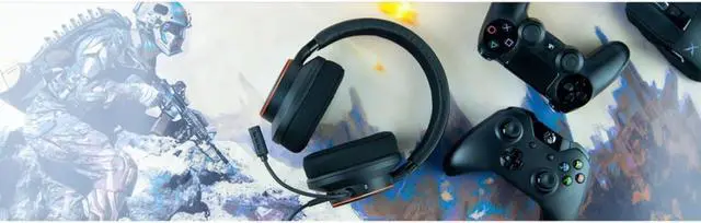 Alt view image 6 of 7 - Sound BlasterX H6 USB Gaming Headset with 7.1 Virtual Surround Sound, Memory Foam Fabric Earpads, Hardware EQ Modes, Ambient Monitoring and RGB Lighting for PS4, Xbox One, Nintendo Switch, and PC