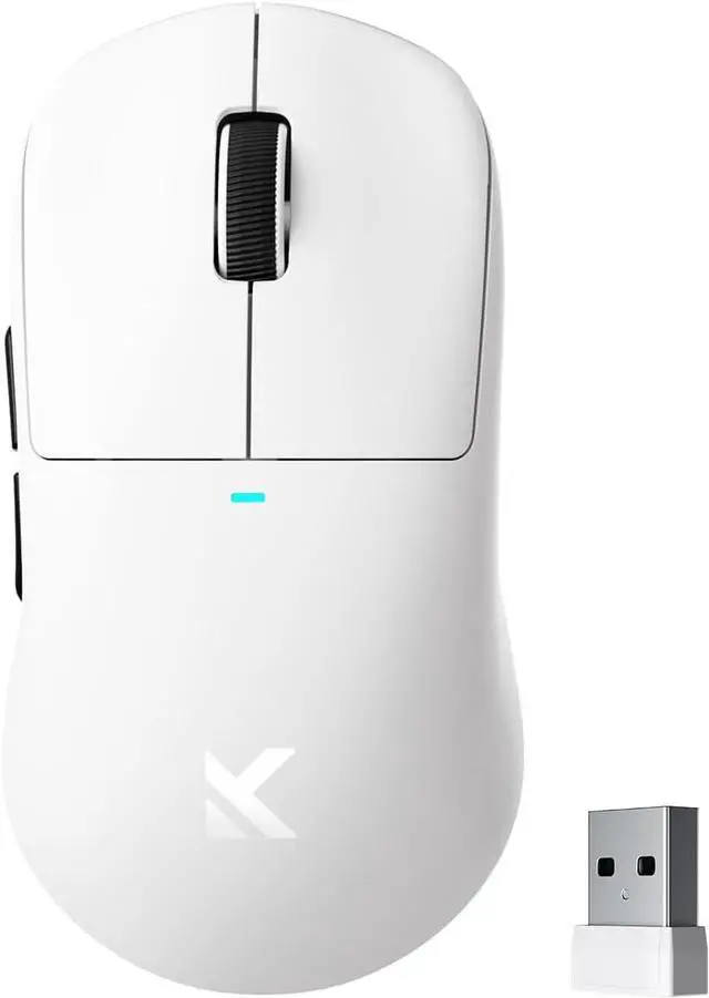 Main image of MCHOSE M7 Pro Wireless Gaming Mouse, 8K Polling, 55g Lightweight Ergonomic Computer Mouse PAW3395 Optical Sensor 650 IPS, 26000 DPI, 6 Programmable Controls USB-C 3-Modes PC/Mac White