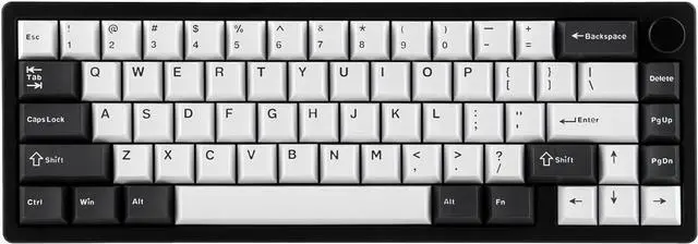 Main image of EPOMAKER Galaxy65 Wireless QMK/VIA Mechanical Keyboard, Ball-Catch Anodized Aluminum Custom Keyboard, Pre-Lubed Hot-Swappable Switch, RGB Backlit, Rotary Knob, 2.4Ghz/BT/Type-C (Black)