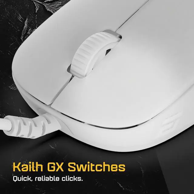 Alt view image 4 of 6 - ENDGAME GEAR XM2 8k Gaming Mouse  8000Hz Polling Rate, Kailh GX Switches, PixArt PAW3395 Sensor, Ultra-Light 52 g, White Frost Edition